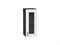 Шкаф верхний с 1-ой остекленной дверцей Лофт Graphite, Super White, 720, 300 В*Ш*Г 716*300*320, фасад МДФ/Стекло  Super White, корпус  Graphite ms2510VVT_55207