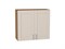 Шкаф верхний с 2-мя дверцами Лофт Дуб Вотан, Cream Silk, 720, 800 В*Ш*Г 716*800*320, фасад МДФ  Cream Silk, корпус  Дуб Вотан ms2510VVT_71463
