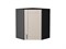 Шкаф верхний угловой Лофт Graphite, Cream Silk, 720 В*Ш*Г 716*600*600, фасад МДФ  Cream Silk, корпус  Graphite ms2510VVT_71526
