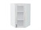 Шкаф верхний угловой остекленный Лофт Белый, Nordic Oak, 920 В*Ш*Г 920*600*600, фасад МДФ/Стекло  Nordic Oak, корпус  Белый ms2510VVT_41044