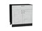 Шкаф нижний с 2-мя дверцами и ящиком Лофт Graphite, Nordic Oak, 800 В*Ш*Г 816*800*480, фасад МДФ  Nordic Oak, корпус  Graphite ms2510VVT_56585