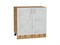 Шкаф нижний с 2-мя дверцами Лофт Дуб Вотан, Nordic Oak, 800 В*Ш*Г 816*800*480, фасад МДФ  Nordic Oak, корпус  Дуб Вотан ms2510VVT_63379