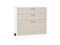Шкаф нижний с 3-мя ящиками Лофт Белый, Cream Silk, 800 В*Ш*Г 816*800*480, фасад МДФ  Cream Silk, корпус  Белый ms2510VVT_71588