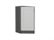 Шкаф нижний торцевой Лофт Graphite, Grey Silk В*Ш*Г 816*296*554, фасад МДФ  Grey Silk, корпус  Graphite ms2510VVT_69736