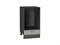 Шкаф нижний под духовку Лофт Graphite, Cappuccino Veralinga, 450 В*Ш*Г 816*450*476, фасад МДФ  Cappuccino Veralinga, корпус  Graphite ms2510VVT_67132