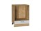 Шкаф нижний под духовку Лофт Дуб Вотан, Nordic Oak, 600 В*Ш*Г 816*600*476, фасад МДФ  Nordic Oak, корпус  Дуб Вотан ms2510VVT_63332