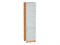 Шкаф пенал с 2-мя дверцами Лофт Дуб Вотан, Nordic Oak, 2340, 600 В*Ш*Г 2336*600*576, фасад МДФ  Nordic Oak, корпус  Дуб Вотан ms2510VVT_63438