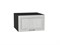 Шкаф верхний горизонтальный глубокий Шале Graphite, White Dreamline, 600 В*Ш*Г 358*600*576, фасад МДФ  White Dreamline, корпус  Graphite ms2510VVT_53695