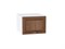 Шкаф верхний горизонтальный глубокий Шале Белый, Brown Dreamline, 500 В*Ш*Г 358*500*576, фасад МДФ  Brown Dreamline, корпус  Белый ms2510VVT_53697