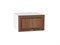 Шкаф верхний горизонтальный глубокий Шале Белый, Brown Dreamline, 600 В*Ш*Г 358*600*576, фасад МДФ  Brown Dreamline, корпус  Белый ms2510VVT_53698