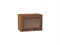Шкаф верхний горизонтальный остекленный Шале Дуб Вотан, Brown Dreamline, 500 В*Ш*Г 358*500*320, фасад МДФ/Стекло  Brown Dreamline, корпус  Дуб Вотан ms2510VVT_61275