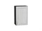 Шкаф верхний с 1-ой дверцей Шале Graphite, White Dreamline, 720, 450 В*Ш*Г 716*450*320, фасад МДФ  White Dreamline, корпус  Graphite ms2510VVT_53759