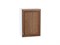 Шкаф верхний с 1-ой дверцей Шале Белый, Brown Dreamline, 720, 500 В*Ш*Г 716*500*320, фасад МДФ  Brown Dreamline, корпус  Белый ms2510VVT_53770