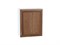Шкаф верхний с 1-ой дверцей Шале Белый, Brown Dreamline, 720, 600 В*Ш*Г 716*600*320, фасад МДФ  Brown Dreamline, корпус  Белый ms2510VVT_53771