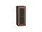 Шкаф верхний с 1-ой остекленной дверцей Шале Graphite, Brown Dreamline, 720, 300 В*Ш*Г 716*300*320, фасад МДФ/Стекло  Brown Dreamline, корпус  Graphite ms2510VVT_53805
