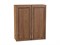 Шкаф верхний с 2-мя дверцами Шале Дуб Вотан, Brown Dreamline, 920, 800 В*Ш*Г 920*800*302, фасад   Brown Dreamline, корпус  Дуб Вотан ms2510VVT_61331