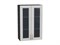 Шкаф верхний с 2-мя остекленными дверцами Шале Graphite, White Dreamline, 920, 600 В*Ш*Г 920*600*320, фасад МДФ/Стекло  White Dreamline, корпус  Graphite ms2510VVT_53833