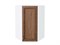 Шкаф верхний угловой Шале Белый, Brown Dreamline, 920 В*Ш*Г 920*600*600, фасад МДФ  Brown Dreamline, корпус  Белый ms2510VVT_53864
