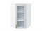 Шкаф верхний угловой остекленный Шале Белый, White Dreamline, 920 В*Ш*Г 920*600*600, фасад МДФ/Стекло  White Dreamline, корпус  Белый ms2510VVT_53852