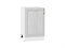 Шкаф нижний с 1-ой дверцей Шале Белый, White Dreamline, 500 В*Ш*Г 816*500*480, фасад МДФ  White Dreamline, корпус  Белый ms2510VVT_53950