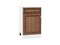 Шкаф нижний с 1-ой дверцей и ящиком Шале Белый, Brown Dreamline, 500 В*Ш*Г 816*500*480, фасад МДФ  Brown Dreamline, корпус  Белый ms2510VVT_53943