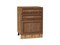 Шкаф нижний с 3-мя ящиками Шале Дуб Вотан, Brown Dreamline, 600 В*Ш*Г 816*600*480, фасад МДФ  Brown Dreamline, корпус  Дуб Вотан ms2510VVT_61393