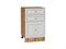 Шкаф нижний с 3-мя ящиками Шале Дуб Вотан, White Dreamline, 500 В*Ш*Г 816*500*480, фасад МДФ  White Dreamline, корпус  Дуб Вотан ms2510VVT_61388