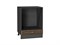 Шкаф нижний под духовку Шале Graphite, Brown Dreamline, 600 В*Ш*Г 816*600*476, фасад МДФ  Brown Dreamline, корпус  Graphite ms2510VVT_53878