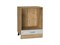 Шкаф нижний под духовку Шале Дуб Вотан, White Dreamline, 600 В*Ш*Г 816*600*476, фасад МДФ  White Dreamline, корпус  Дуб Вотан ms2510VVT_61351