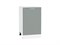 Шкаф нижний с 1-ой дверцей Квадро Белый, Аквамарин, 500 В*Ш*Г 816*500*481, фасад МДФ  Аквамарин, корпус  Белый ms2510VVT_73416