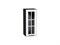 Шкаф верхний с 1-ой остекленной дверцей Дублин Graphite, Special White, 720, 300 В*Ш*Г 716*300*318, фасад МДФ/Стекло  Special White, корпус  Graphite ms2510VVT_74342