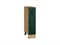 Шкаф нижний с 1-ой дверцей Дублин Дуб Вотан, Special Green, 200 В*Ш*Г 816*200*478, фасад МДФ  Special Green, корпус  Дуб Вотан ms2510VVT_73383