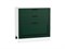 Шкаф нижний с 3-мя ящиками Дублин Белый, Special Green, 800 В*Ш*Г 816*800*478, фасад МДФ  Special Green, корпус  Белый ms2510VVT_73596