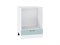 Кухонный гарнитур модульный Ницца-01 В*Ш*Г 2140*1900*600, фасад МДФ/Стекло  Голубой, корпус  Белый, столешница  Гранит белый ms2510VVT_77608