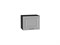 Шкаф верхний горизонтальный Ницца Graphite, Графит, 450 В*Ш*Г 358*450*318, фасад МДФ  Графит, корпус  Graphite ms2510VVT_74201