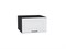 Шкаф верхний горизонтальный глубокий Ницца Graphite, Blanco, 600 В*Ш*Г 358*600*574, фасад МДФ  Blanco, корпус  Graphite ms2510VVT_45228