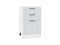 Шкаф нижний с 3-мя ящиками Ницца Белый, Blanco, 500 В*Ш*Г 816*500*478, фасад МДФ  Blanco, корпус  Белый ms2510VVT_33735