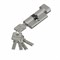 Цилиндр ключ/фиксатор Bravo AЕF-60-30/30 SC МатХром (алюм., 5 ключей) sp2510BR_054-0335
