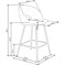 Барный стул Halmar H-96 (серый) ms2601SIGHAL_V-CH-H/96-POPIEL