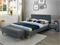 Кровать Signal AZURRO Velvet (серый/дуб) 160/200 ms2601SIGHAL_AZURROV160SZD