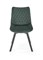 Стул кухонный Halmar K520 (черный/темно-зеленый) ms2601SIGHAL_V-CH-K/520-KR-C.ZIELONY