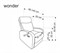 Кресло раскладное Halmar WONDER (темно-зеленый) ms2601SIGHAL_V-CH-WONDER-FOT-C.ZIELONY