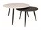 Комплект Signal KORA B, 2 стола журнальных (белый мат/черный мат/черный) ms2601SIGHAL_KORABBCB