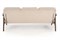 Диван HALMAR MILANO 3S tap. Castel 15 бежевый/орех ms2601SIGHAL_V-PL-MILANO_3S-SOFA-BEZOWY