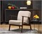 Кресло HALMAR MILANO 1S tap. Castel 15 бежевый/орех ms2601SIGHAL_V-PL-MILANO_1S-FOT-BEZOWY