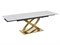 Стол обеденный Signal HERMES II 160 (эффект белого мрамора/золотой) ms2601SIGHAL_HERMESIIBZL160