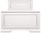 Кровать Кентаки  LOZ90x200 Белый msk26brw_01039482756