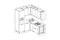 Кухня угловая Рио New 1.8 х 2.0 м железный камень фасад ЛДСП 16 мм / Стекло pnnon26mf_08-243847 (424890)