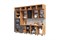 Кухня Рио NEW (металл) 3,2/1080м (490) Компоновка №7 (Железный камень, Дуб Крафт (Дуб вотан)) фасад ЛДСП 16 мм / Стекло pnnon26mf_08-243627 (419734)